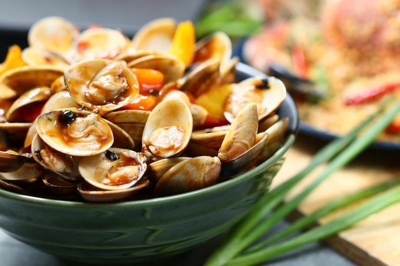 Café Marco Marco Polo Hongkong Hotel 馬哥孛羅香港酒店 - OKiBook Hong Kong Restaurant Booking 自助餐預訂香 - Fried Clam in Black Soy Bean Sauce 豉汁炒蜆JPG