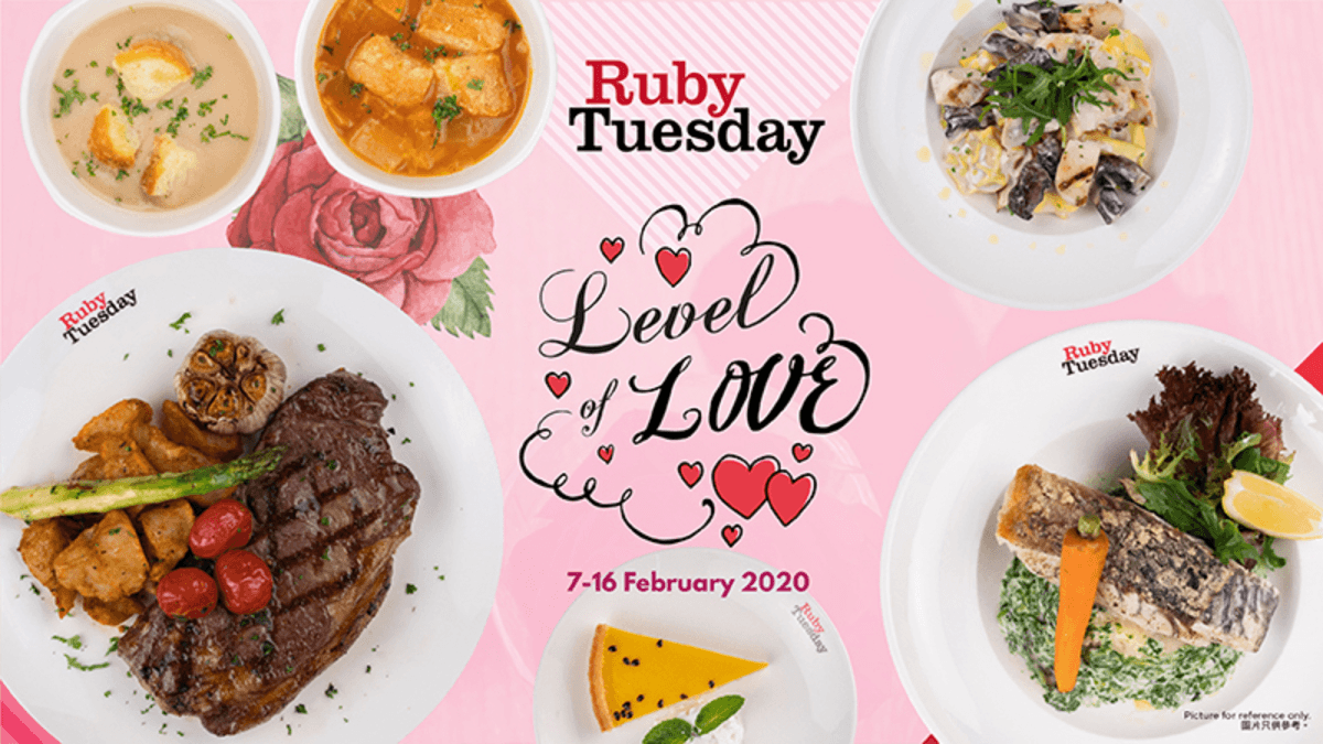 Valentine’s Day special menu @ Ruby Tuesday